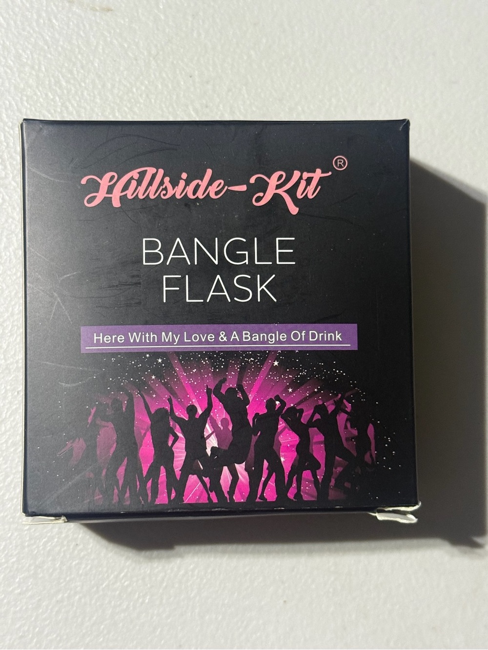 Hillside-Kit Bangle Flask - Black & Pink